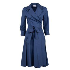 Jennifer Tattanelli Roosevelt Woman Dress in Blue, size 48